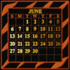 Схема вышивки «Calendar 2010 June»