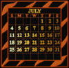 Схема вышивки «Calendar 2010 July»