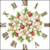 Схема вышивки «Часы " цветы "»