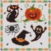 Схема вышивки «Мини вышивки для хэллоуина»