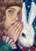 Схема вышивки «Алиса и кролик»