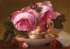 Схема вышивки «Teacup with Roses»