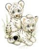 Схема вышивки «Тигрята Подарок к году тигра»