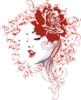 Схема вышивки «Женщина-роза»