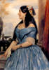 Схема вышивки «Дама в голубом»
