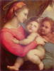 Мария с младенцем и Иоанном: оригинал