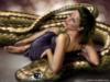 Схема вышивки «Девушка и змея»