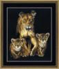 Схема вышивки «Львиное семейство»