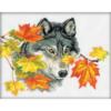 Схема вышивки «Осенний волк»