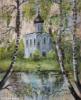 Схема вышивки «Россия Церковь на берегу реки»