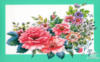 Схема вышивки «Цветы в рамке»