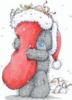 Схема вышивки «Мишка Тедди. Санта Клаус»