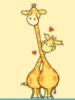 Схема вышивки «Влюблённые жирафы»