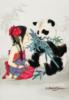 Схема вышивки «Панда и девочка»