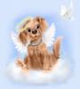Схема вышивки «Пёс ангелочек»