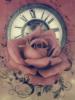 Схема вышивки «Роза и часы»
