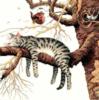 Схема вышивки «Кот на дереве»