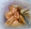 Схема вышивки «Ангел с ребёнком»