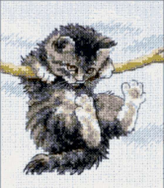 Схемы для вышивки коты котята Схемы для вышивки коты котята