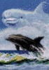 Схема вышивки «Облачный дельфин»