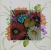Схема вышивки «Подушка - цветы»