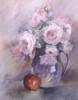 Схема вышивки «Pink Roses in a Blue Jug, 1994 »