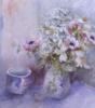 Схема вышивки «Still life of pink and white an»