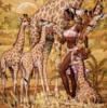 Схема вышивки «Покровительница жирафов»