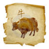 Схема вышивки «Восточный гороскоп:бык»