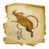 Схема вышивки «Восточный гороскоп:крыса»