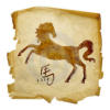 Схема вышивки «Восточный гороскоп:лошадь»