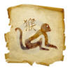 Схема вышивки «Восточный гороскоп:обезьяна»