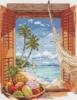 Схема вышивки «Окно в рай»