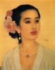 Схема вышивки «Портрет китаянки»