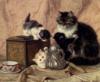 Схема вышивки «Чаепитие у кошек»