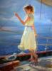 Схема вышивки «Девушка на палубе»