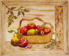 Схема вышивки «Корзина с яблоками»