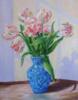 Схема вышивки «Тюльпаны в вазе»