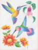 Схема вышивки «Радужные колибри»