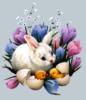 Схема вышивки «Пасхальный кролик»