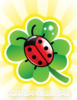 Схема вышивки «Ladybug and Four Leaf Clover»