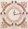 Схема вышивки «Часы в египетском стиле»
