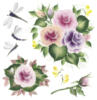 Схема вышивки «Цветы и стрекозы»
