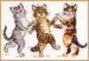 Схема вышивки «Танец маленьких котят»