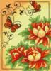 Схема вышивки «Цветы и бабочки Панно»