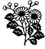 Схема вышивки «Цветы-монохром»