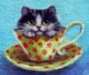 Схема вышивки «Чай с котом»