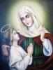 Схема вышивки «Святая Анна с Девой Марией»