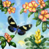 Схема вышивки «Цветы и Бабочки»