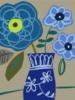 Blue Flowers Triptych - Right: оригинал